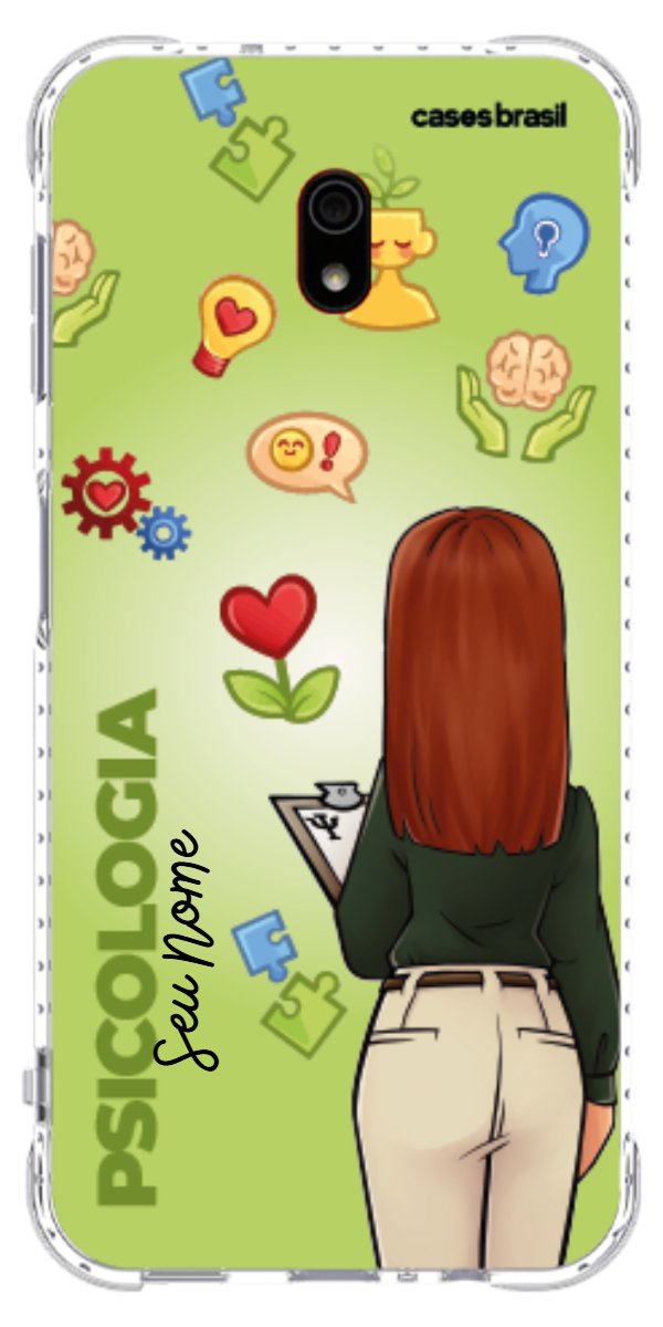 Capinha para celular Psicologia - Boneca Profissão Com Fundo