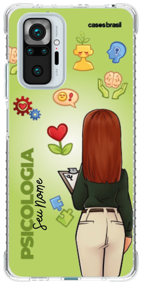 Capinha para celular Psicologia - Boneca Profissão Com Fundo