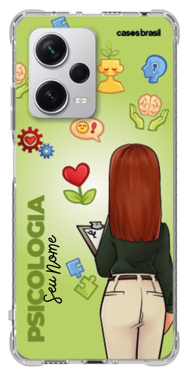 Capinha para celular Psicologia - Boneca Profissão Com Fundo