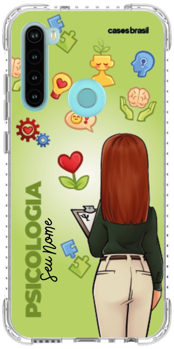 Capinha para celular Psicologia - Boneca Profissão Com Fundo