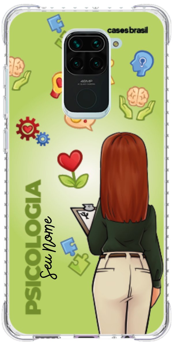 Capinha para celular Psicologia - Boneca Profissão Com Fundo