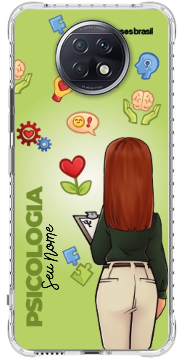 Capinha para celular Psicologia - Boneca Profissão Com Fundo