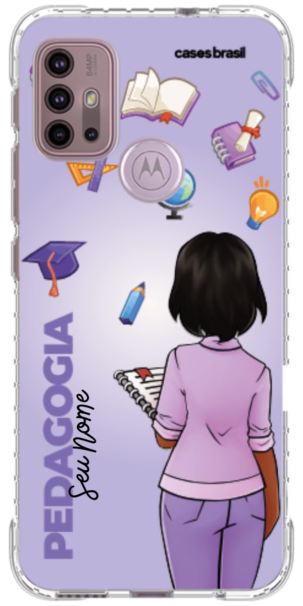 Capinha para celular Pedagogia - Boneca Profissão Com Fundo