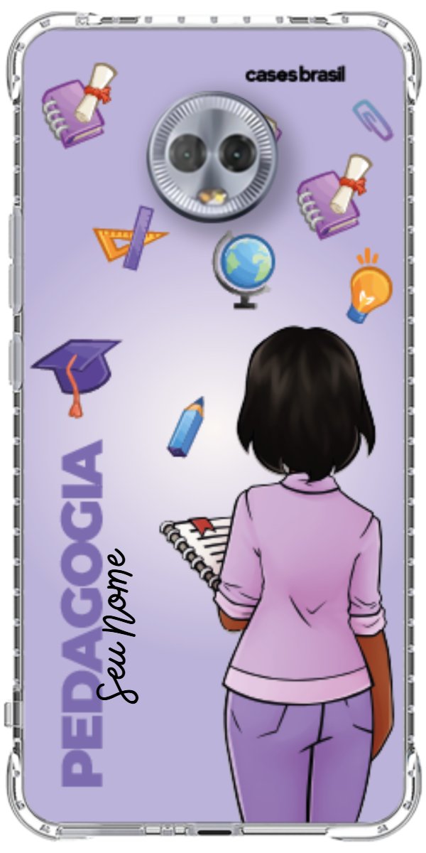 Capinha para celular Pedagogia - Boneca Profissão Com Fundo