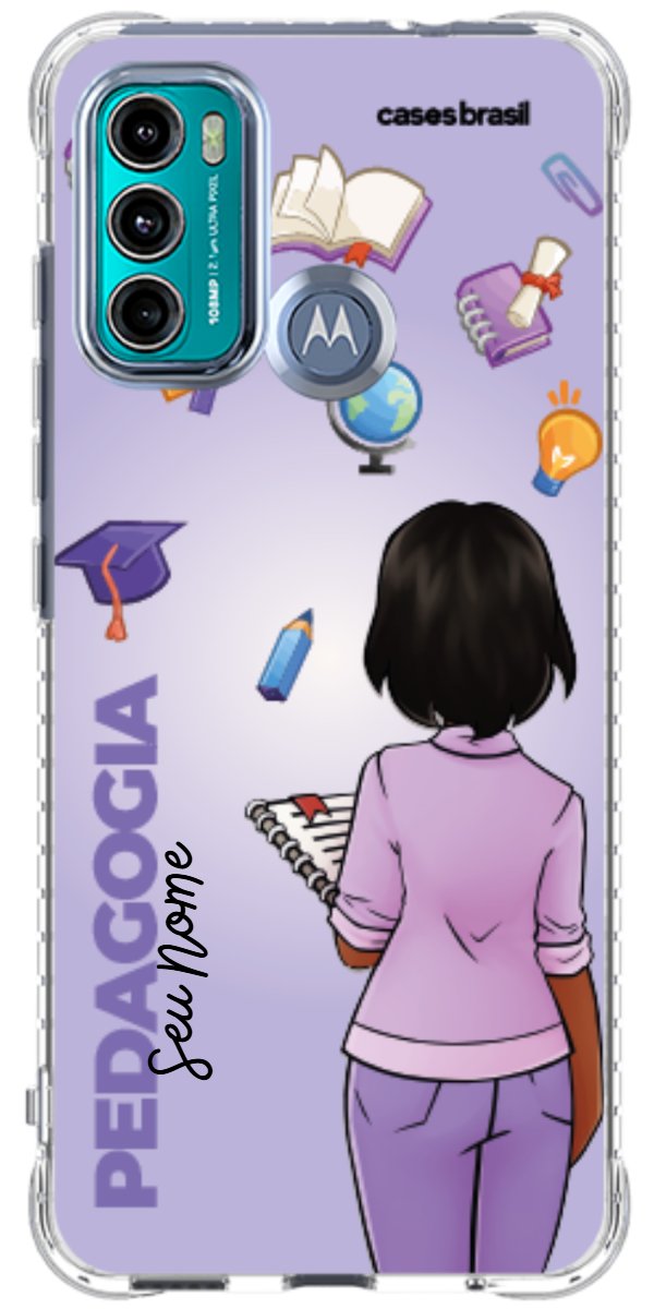 Capinha para celular Pedagogia - Boneca Profissão Com Fundo