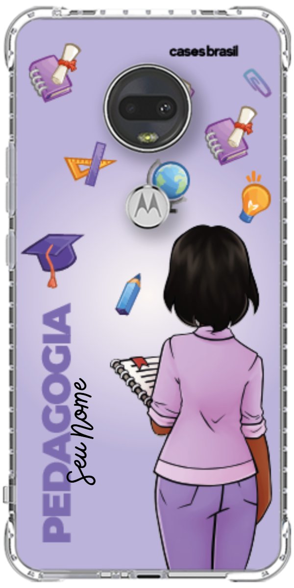 Capinha para celular Pedagogia - Boneca Profissão Com Fundo