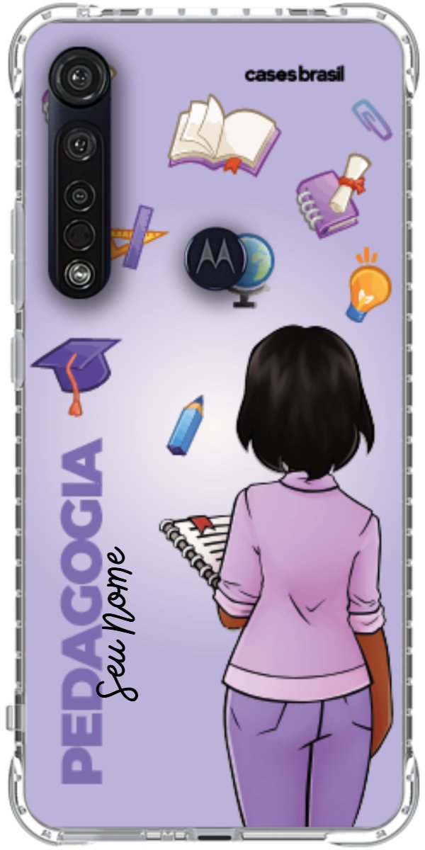Capinha para celular Pedagogia - Boneca Profissão Com Fundo