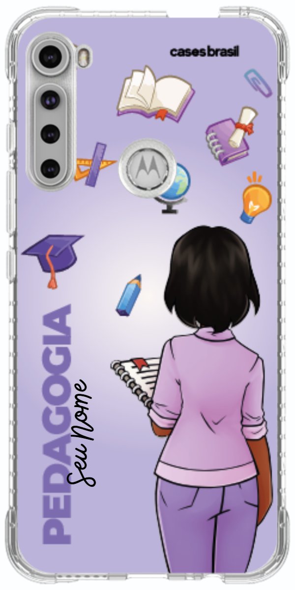 Capinha para celular Pedagogia - Boneca Profissão Com Fundo