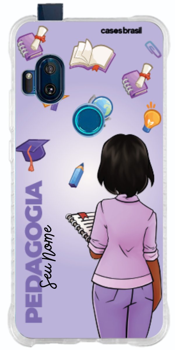 Capinha para celular Pedagogia - Boneca Profissão Com Fundo
