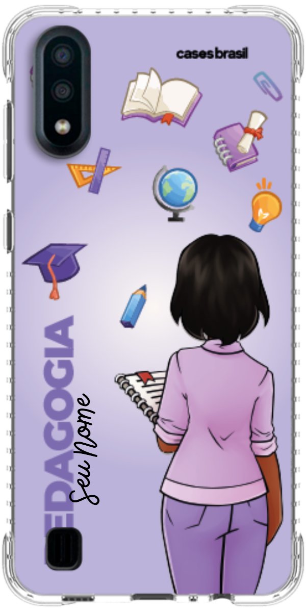 Capinha para celular Pedagogia - Boneca Profissão Com Fundo