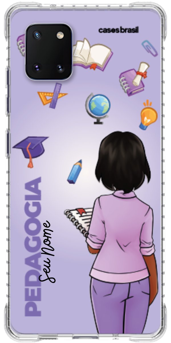 Capinha para celular Pedagogia - Boneca Profissão Com Fundo