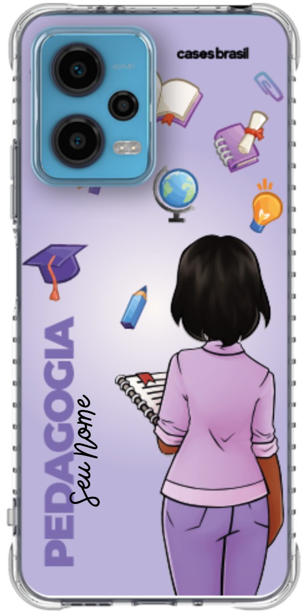Capinha para celular Pedagogia - Boneca Profissão Com Fundo