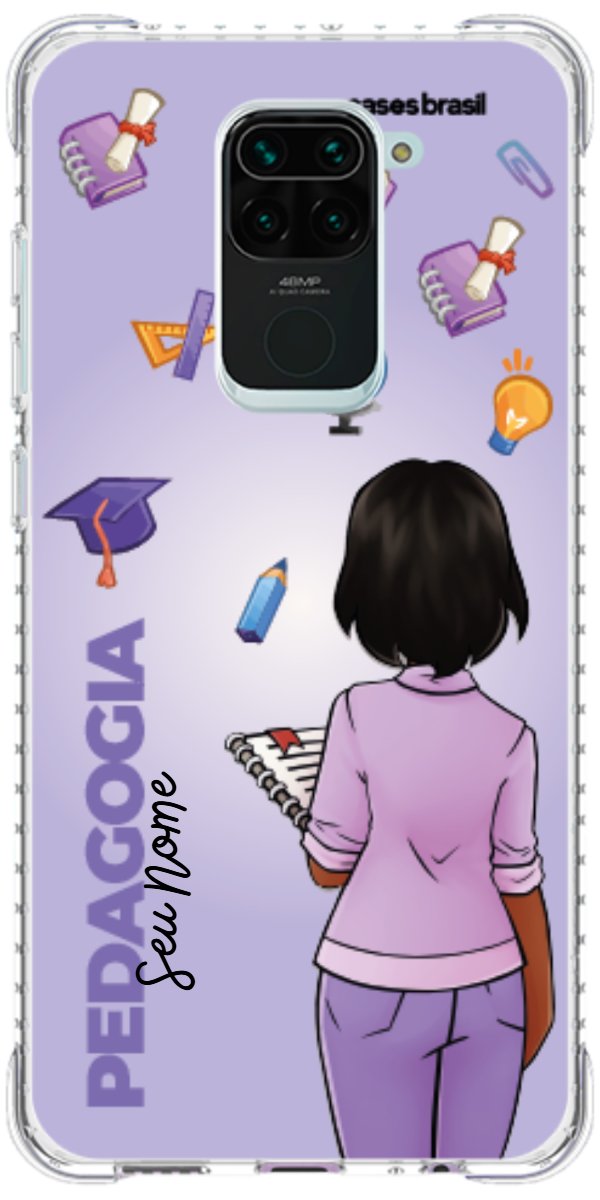 Capinha para celular Pedagogia - Boneca Profissão Com Fundo