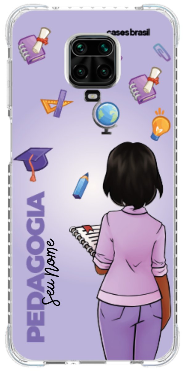 Capinha para celular Pedagogia - Boneca Profissão Com Fundo