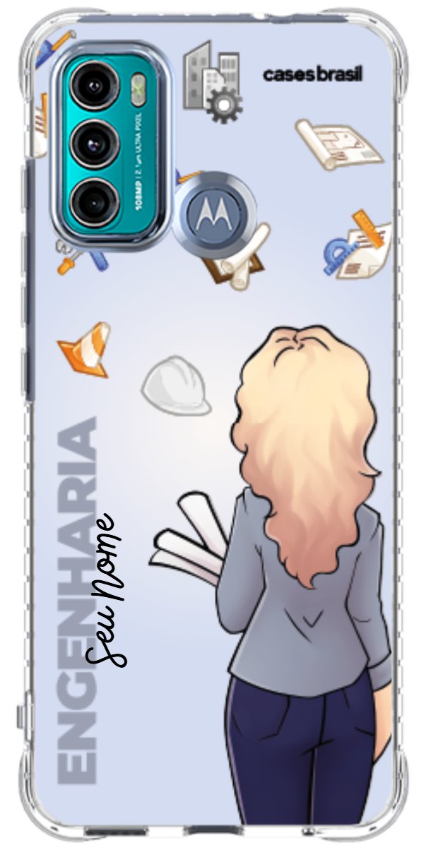 Capinha para Celular Engenharia - Boneca Profissão Com Fundo