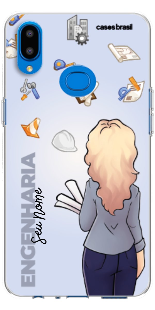 Capinha para Celular Engenharia - Boneca Profissão Com Fundo