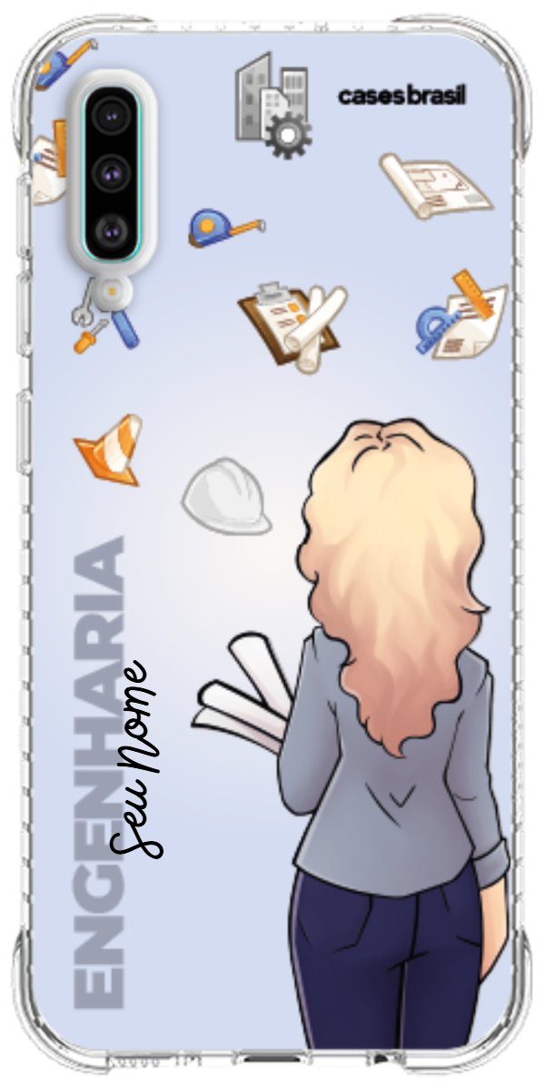 Capinha para Celular Engenharia - Boneca Profissão Com Fundo