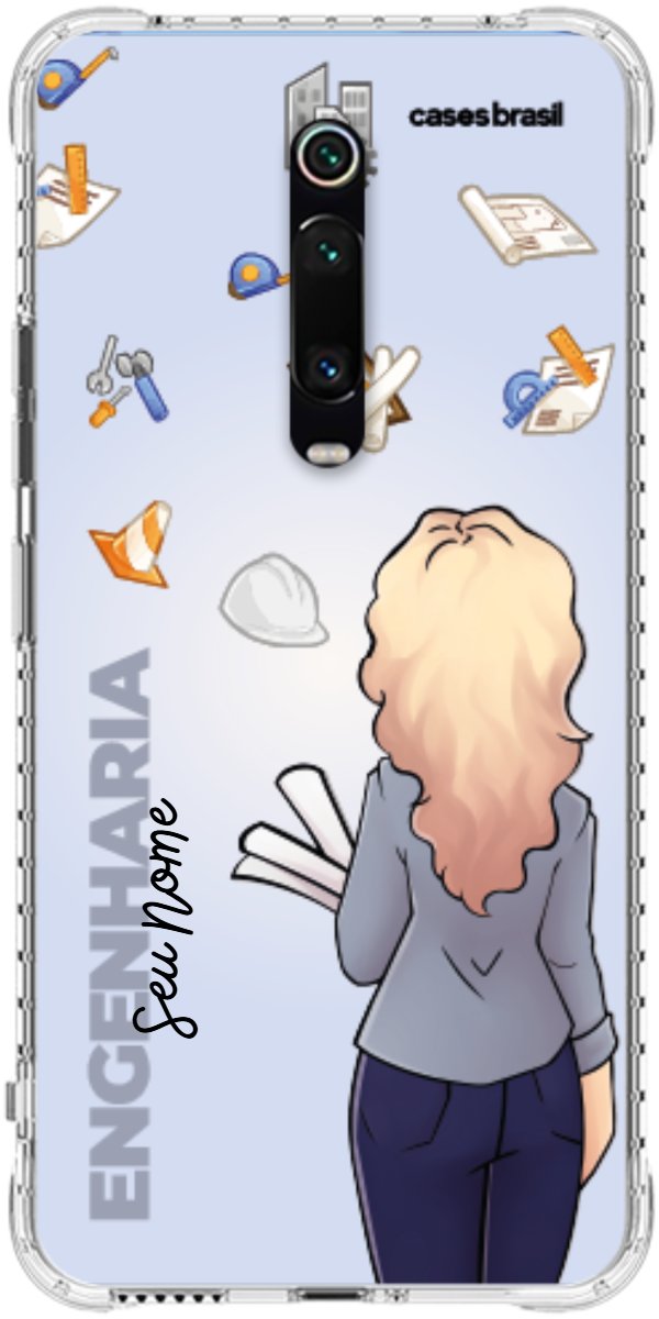 Capinha para Celular Engenharia - Boneca Profissão Com Fundo