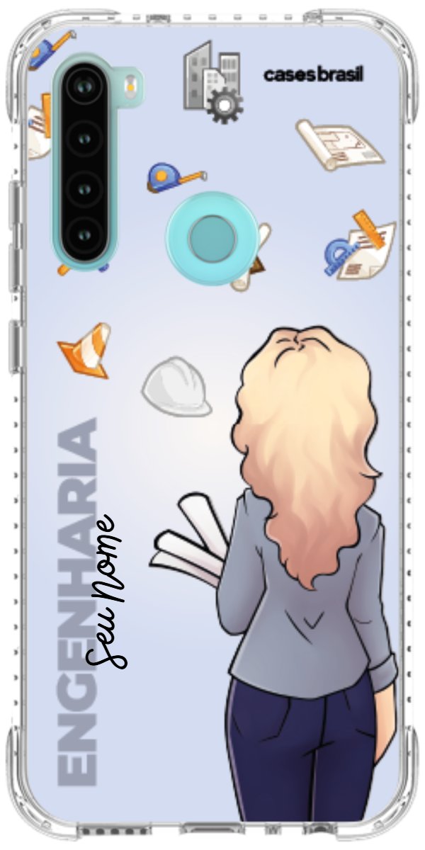 Capinha para Celular Engenharia - Boneca Profissão Com Fundo