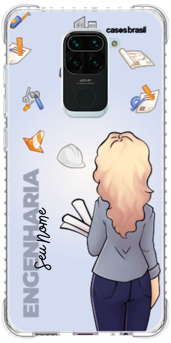 Capinha para Celular Engenharia - Boneca Profissão Com Fundo