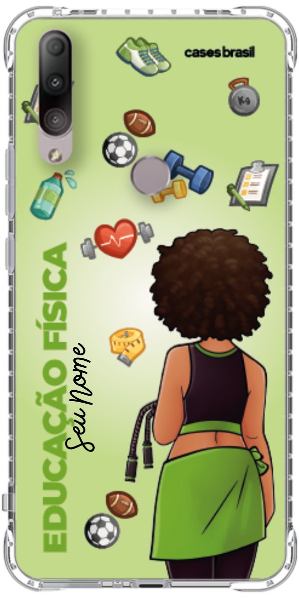 Capinha para celular Educação Física - Boneca Profissão Com Fundo