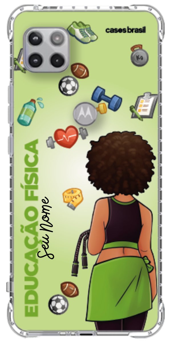Capinha para celular Educação Física - Boneca Profissão Com Fundo