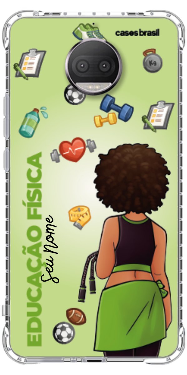 Capinha para celular Educação Física - Boneca Profissão Com Fundo