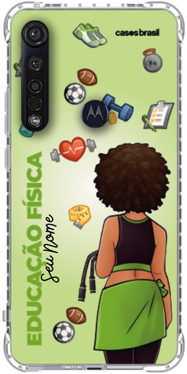 Capinha para celular Educação Física - Boneca Profissão Com Fundo