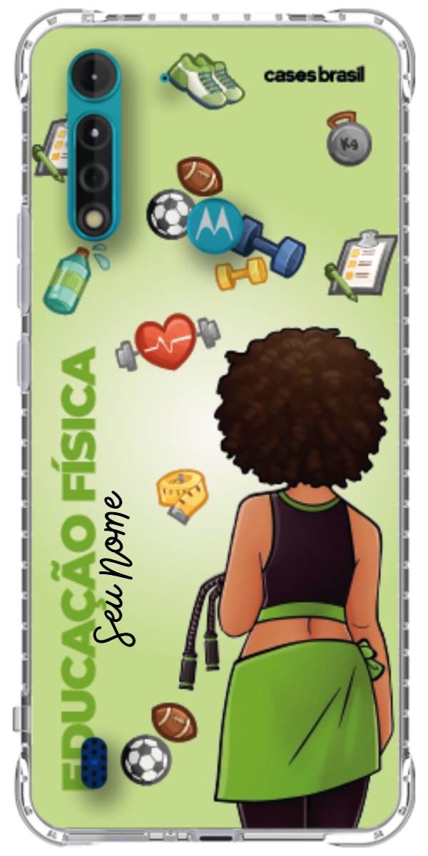 Capinha para celular Educação Física - Boneca Profissão Com Fundo