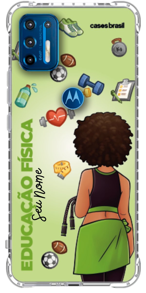 Capinha para celular Educação Física - Boneca Profissão Com Fundo