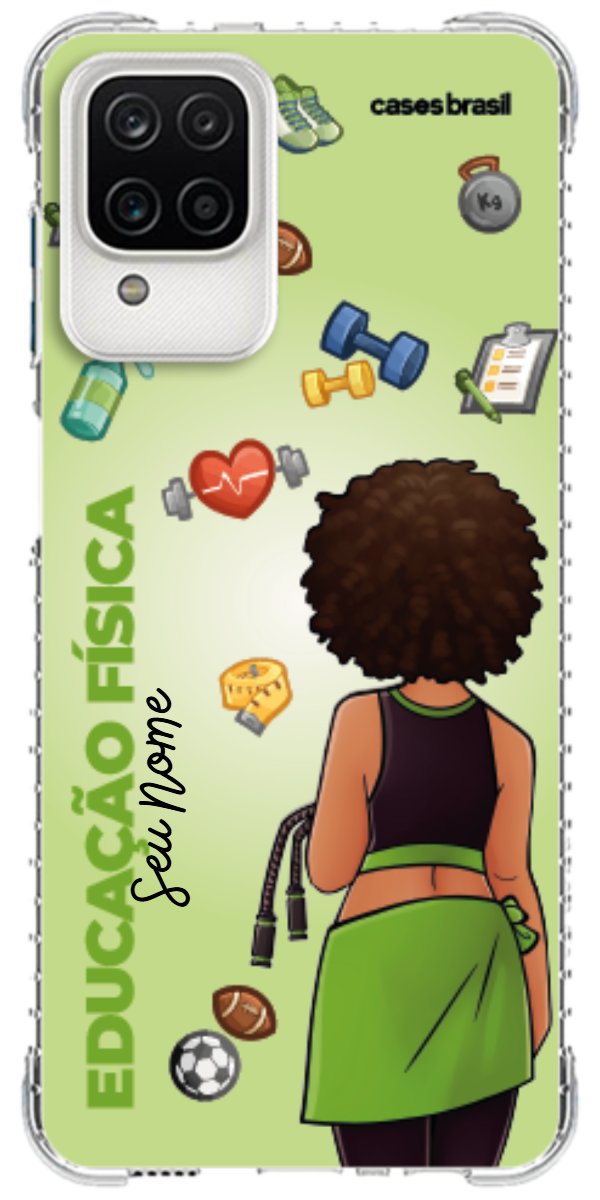 Capinha para celular Educação Física - Boneca Profissão Com Fundo