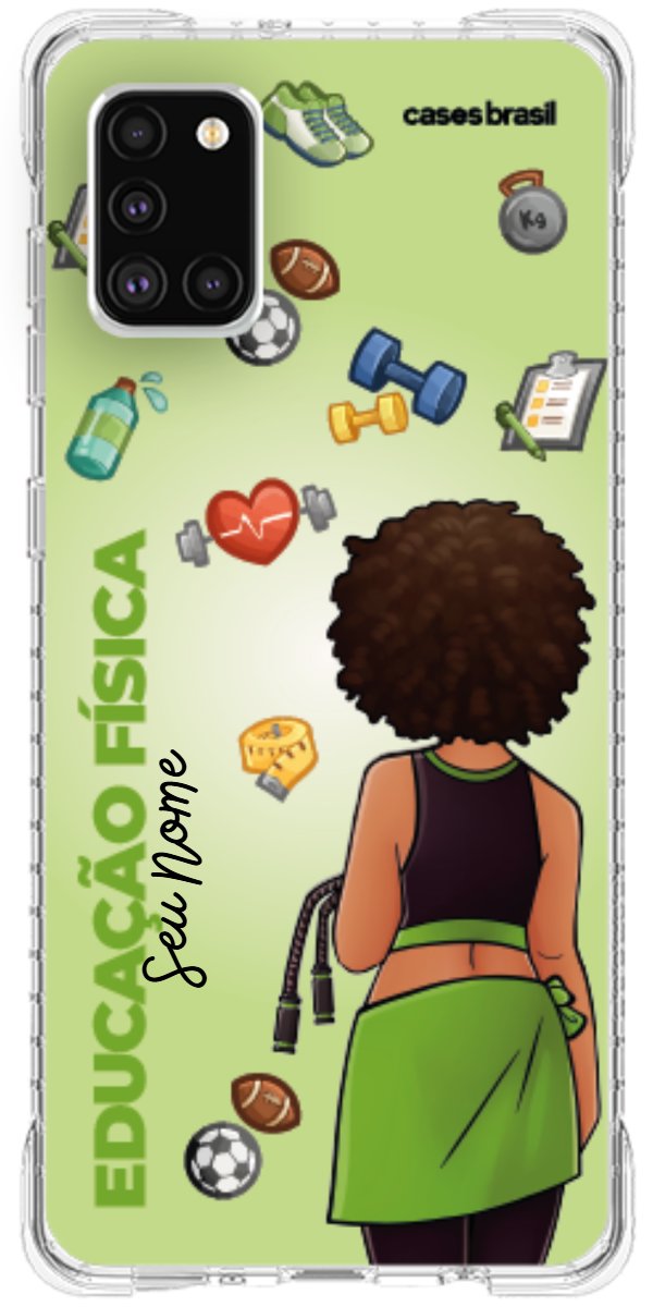 Capinha para celular Educação Física - Boneca Profissão Com Fundo