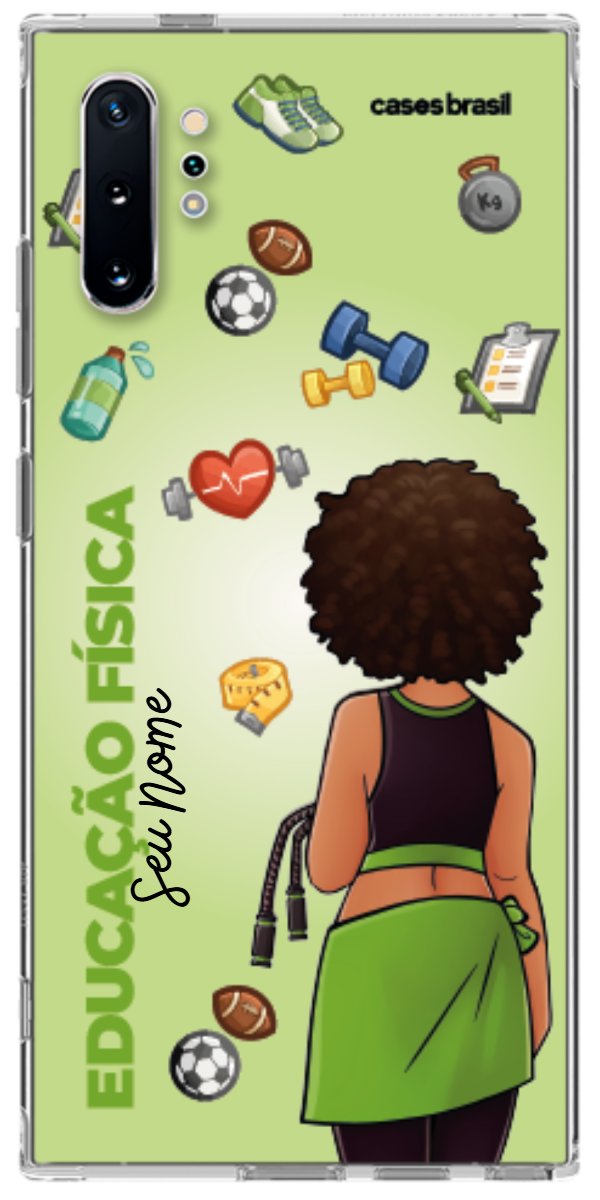 Capinha para celular Educação Física - Boneca Profissão Com Fundo