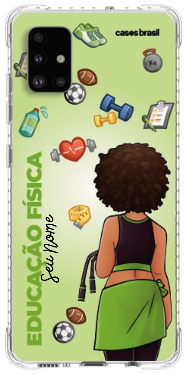 Capinha para celular Educação Física - Boneca Profissão Com Fundo
