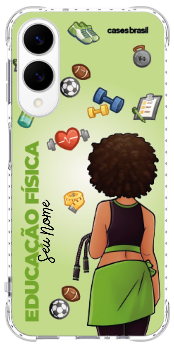 Capinha para celular Educação Física - Boneca Profissão Com Fundo