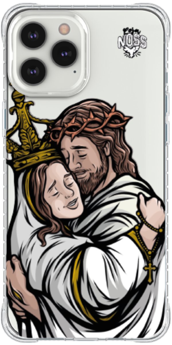 Capinha Para Celular Tudo com Jesus Nada sem Maria