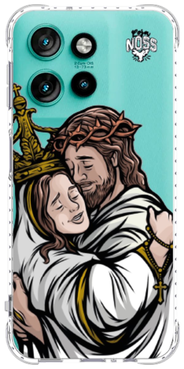 Capinha Para Celular Tudo com Jesus Nada sem Maria