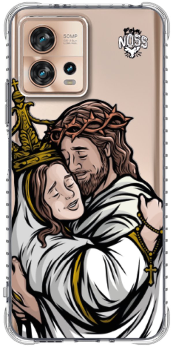 Capinha Para Celular Tudo com Jesus Nada sem Maria