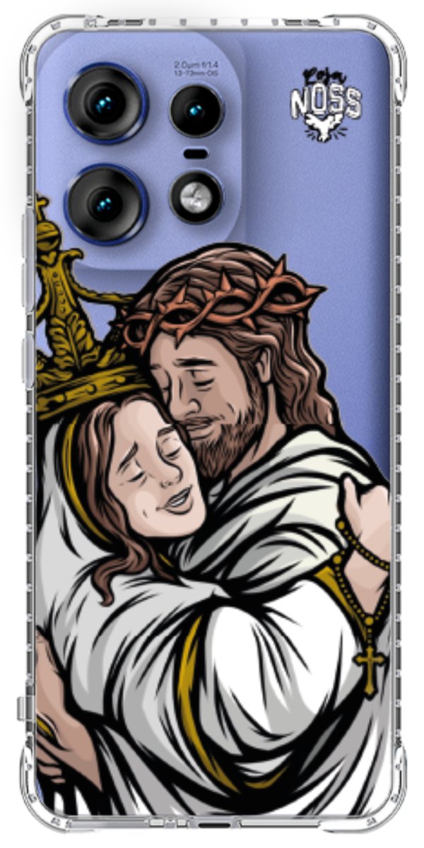 Capinha Para Celular Tudo com Jesus Nada sem Maria