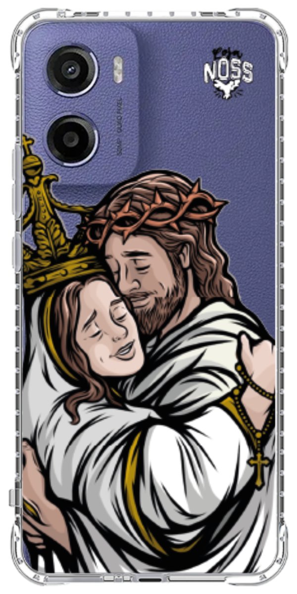 Capinha Para Celular Tudo com Jesus Nada sem Maria