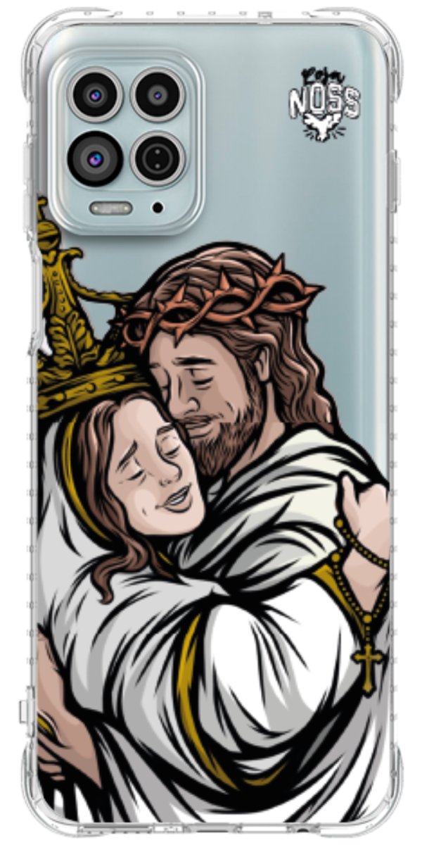 Capinha Para Celular Tudo com Jesus Nada sem Maria