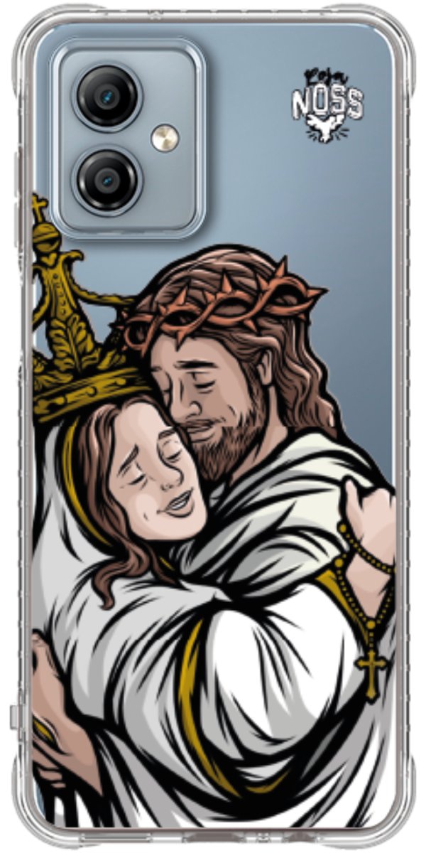 Capinha Para Celular Tudo com Jesus Nada sem Maria