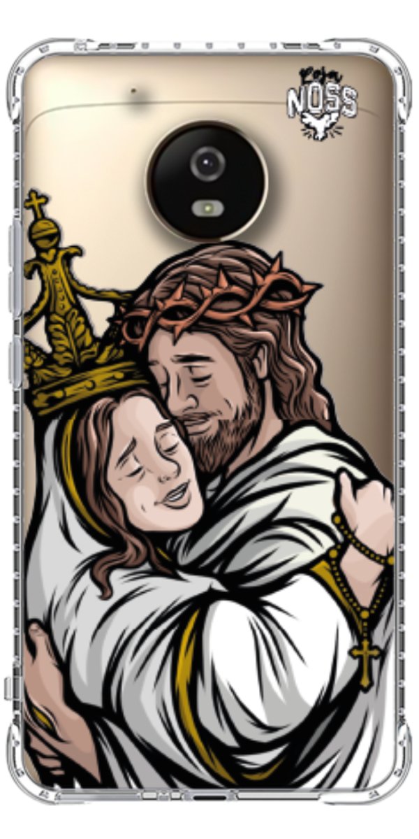 Capinha Para Celular Tudo com Jesus Nada sem Maria