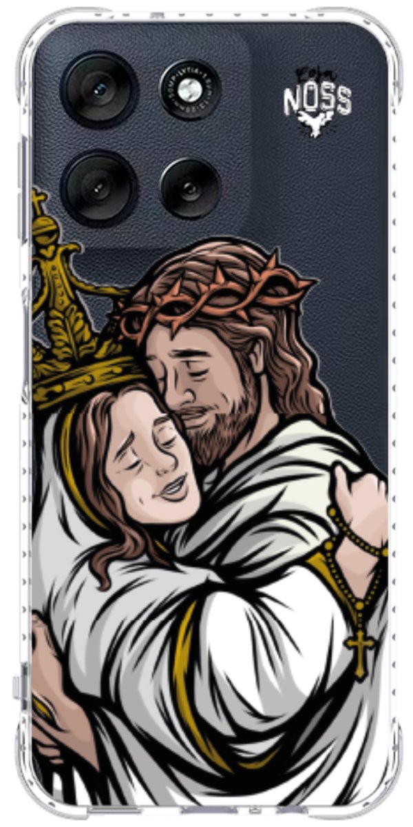 Capinha Para Celular Tudo com Jesus Nada sem Maria