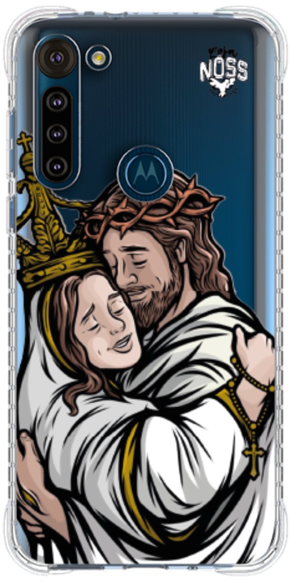 Capinha Para Celular Tudo com Jesus Nada sem Maria