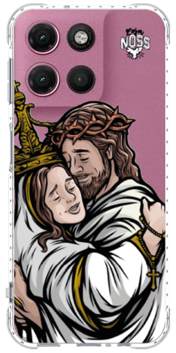 Capinha Para Celular Tudo com Jesus Nada sem Maria