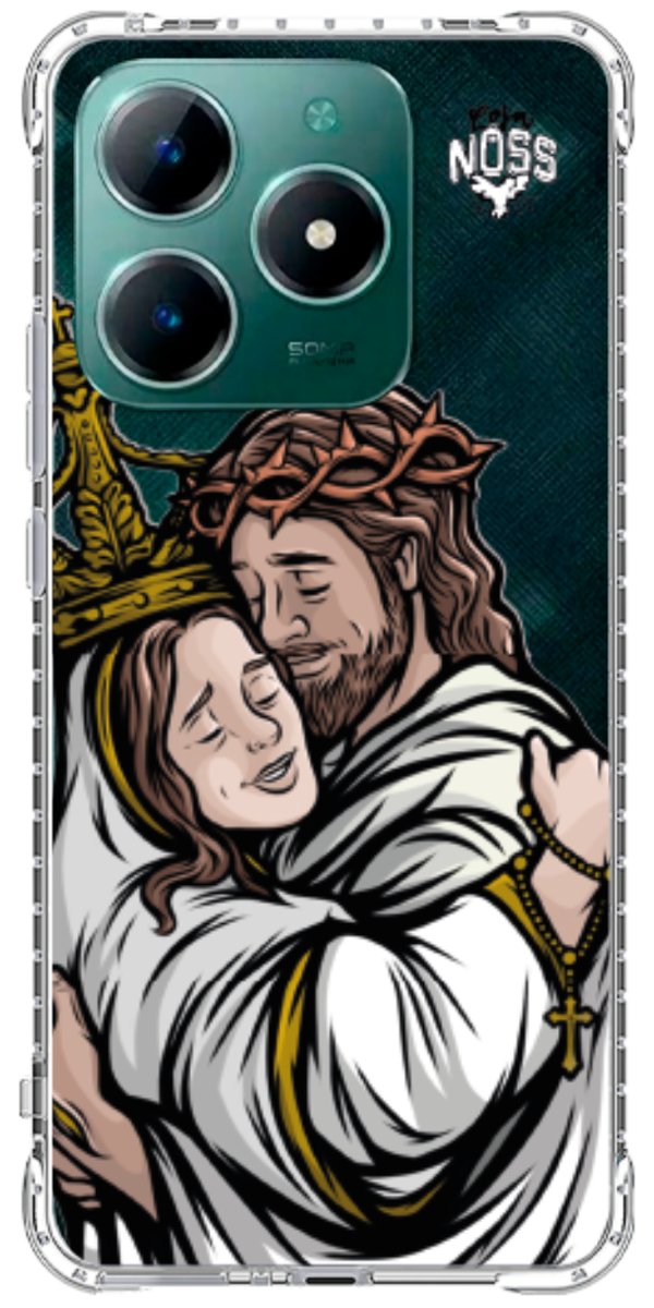 Capinha Para Celular Tudo com Jesus Nada sem Maria