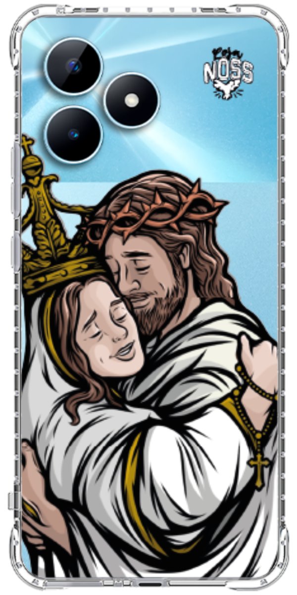 Capinha Para Celular Tudo com Jesus Nada sem Maria