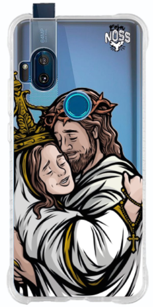 Capinha Para Celular Tudo com Jesus Nada sem Maria