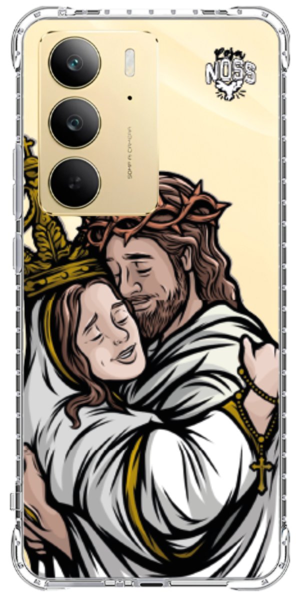 Capinha Para Celular Tudo com Jesus Nada sem Maria